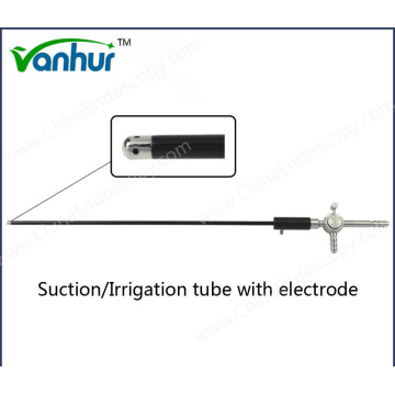 Tube d&#39;irrigation par aspiration laparoscopique avec électrode